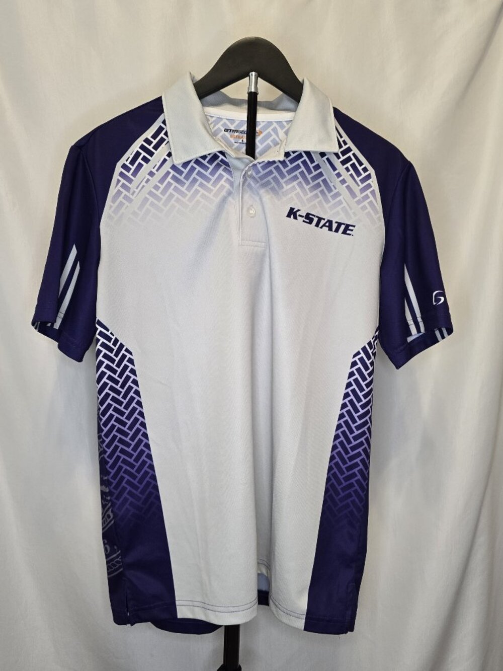 GTM Select K-State Wildcats Sublimated Athletic Polo Shirt University Seal S